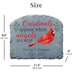 Cardinals Appear When Angels Are Near Memorial Stone