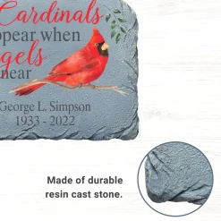 Cardinals Appear When Angels Are Near Memorial Stone