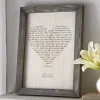 Carry You In My Heart Barnwood Framed Art