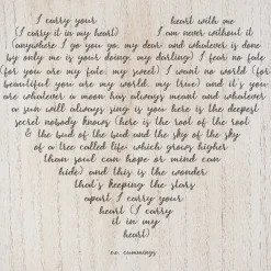 Carry You In My Heart Barnwood Framed Art