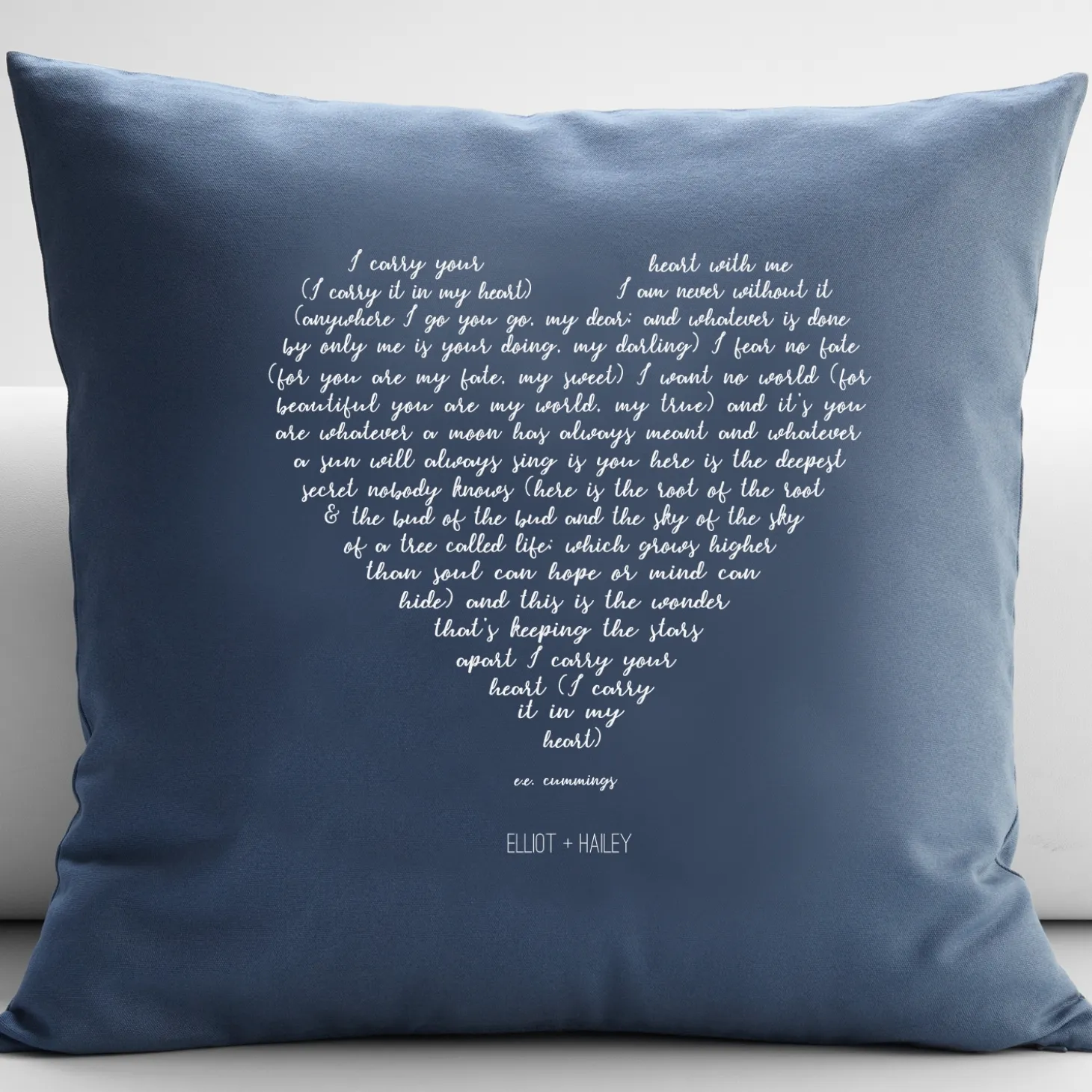 Carry You in My Heart Throw Pillow