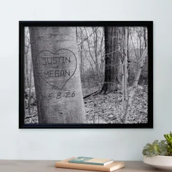 Carved Heart Art Canvas