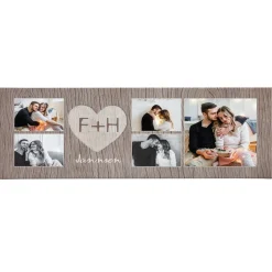 Carved In Love Photo Canvas