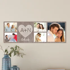 Carved In Love Photo Canvas