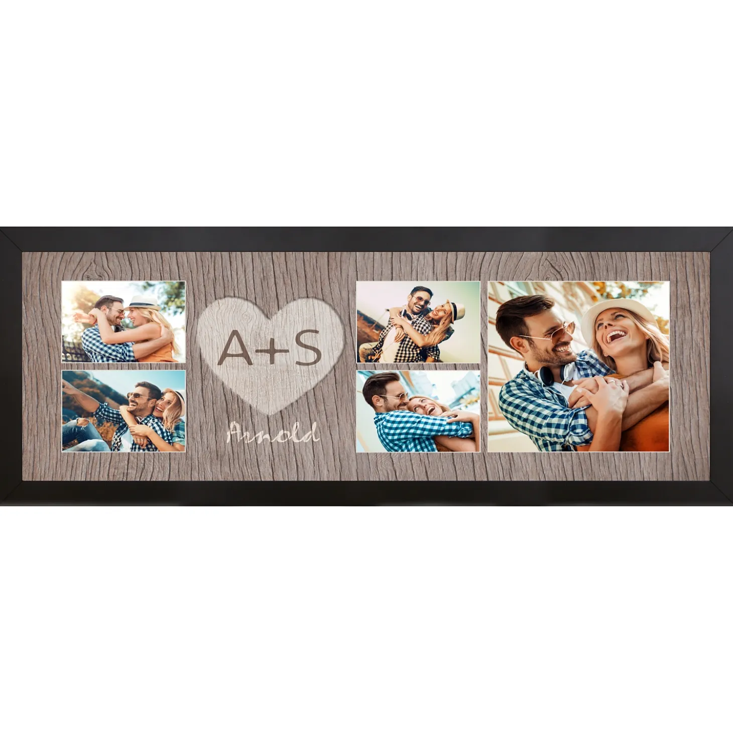 Carved In Love Photo Canvas