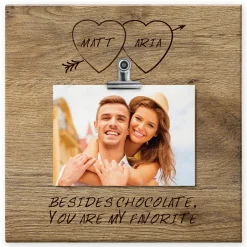 Carved in Love Photo Canvas