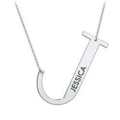 Cascading Name & Initial Necklace