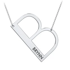 Cascading Name & Initial Necklace