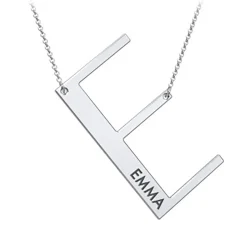 Cascading Name & Initial Necklace