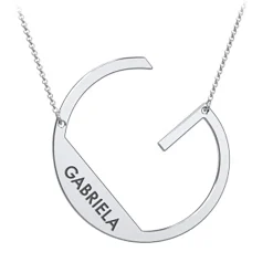 Cascading Name & Initial Necklace