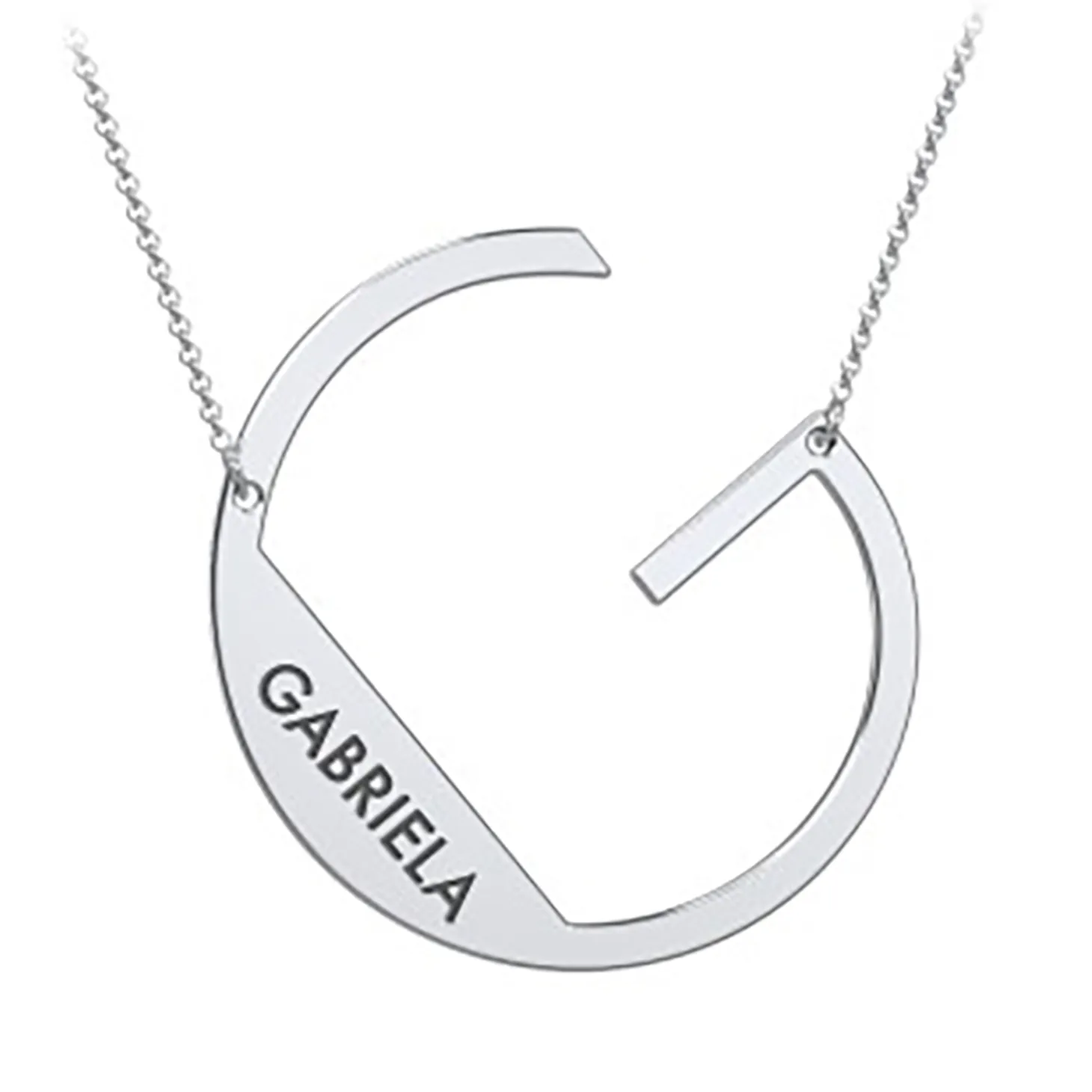 Cascading Name & Initial Necklace