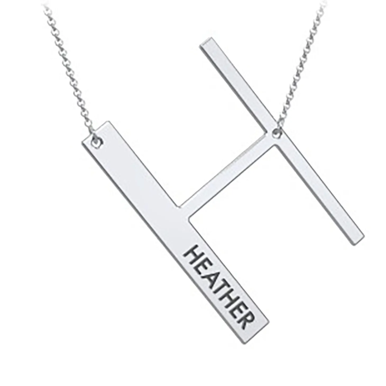 Cascading Name & Initial Necklace