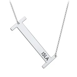 Cascading Name & Initial Necklace