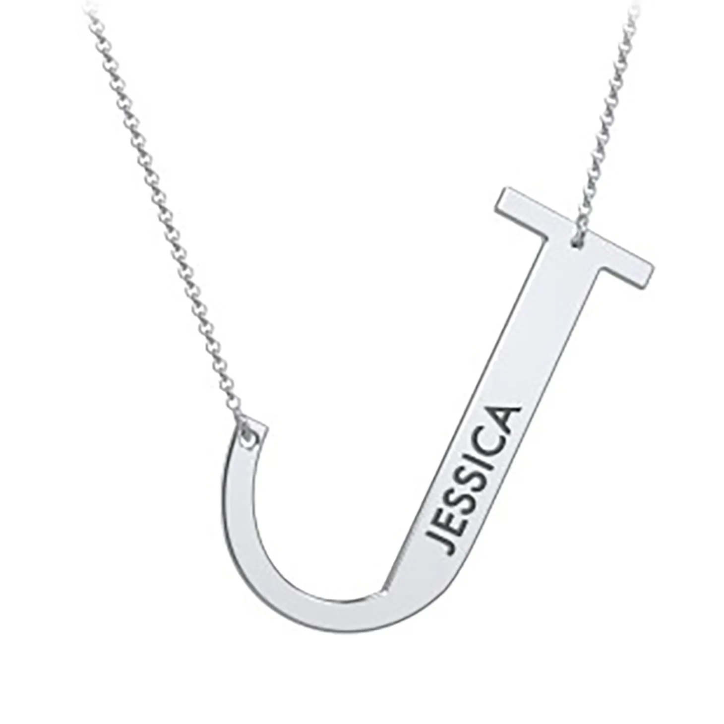 Cascading Name & Initial Necklace