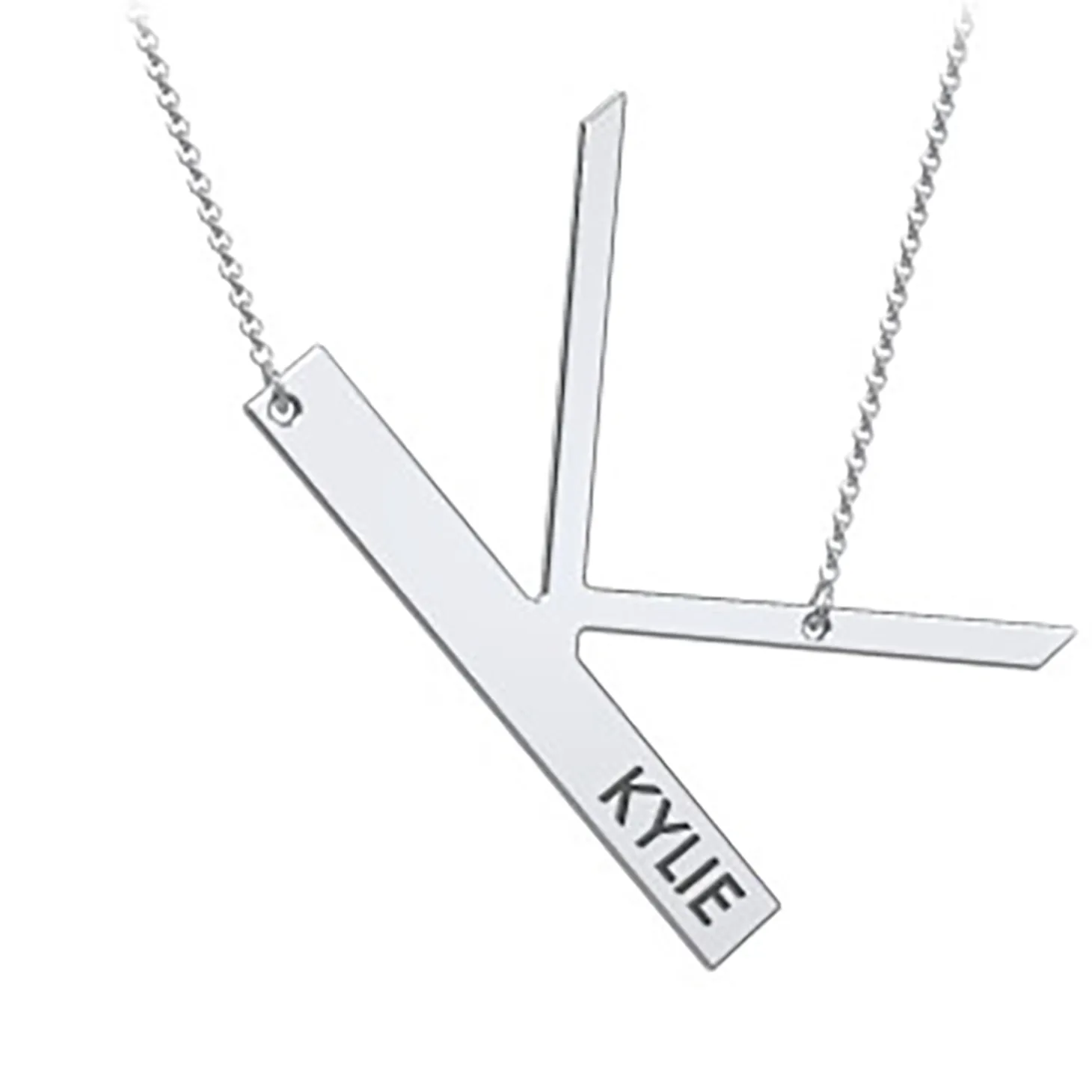 Cascading Name & Initial Necklace