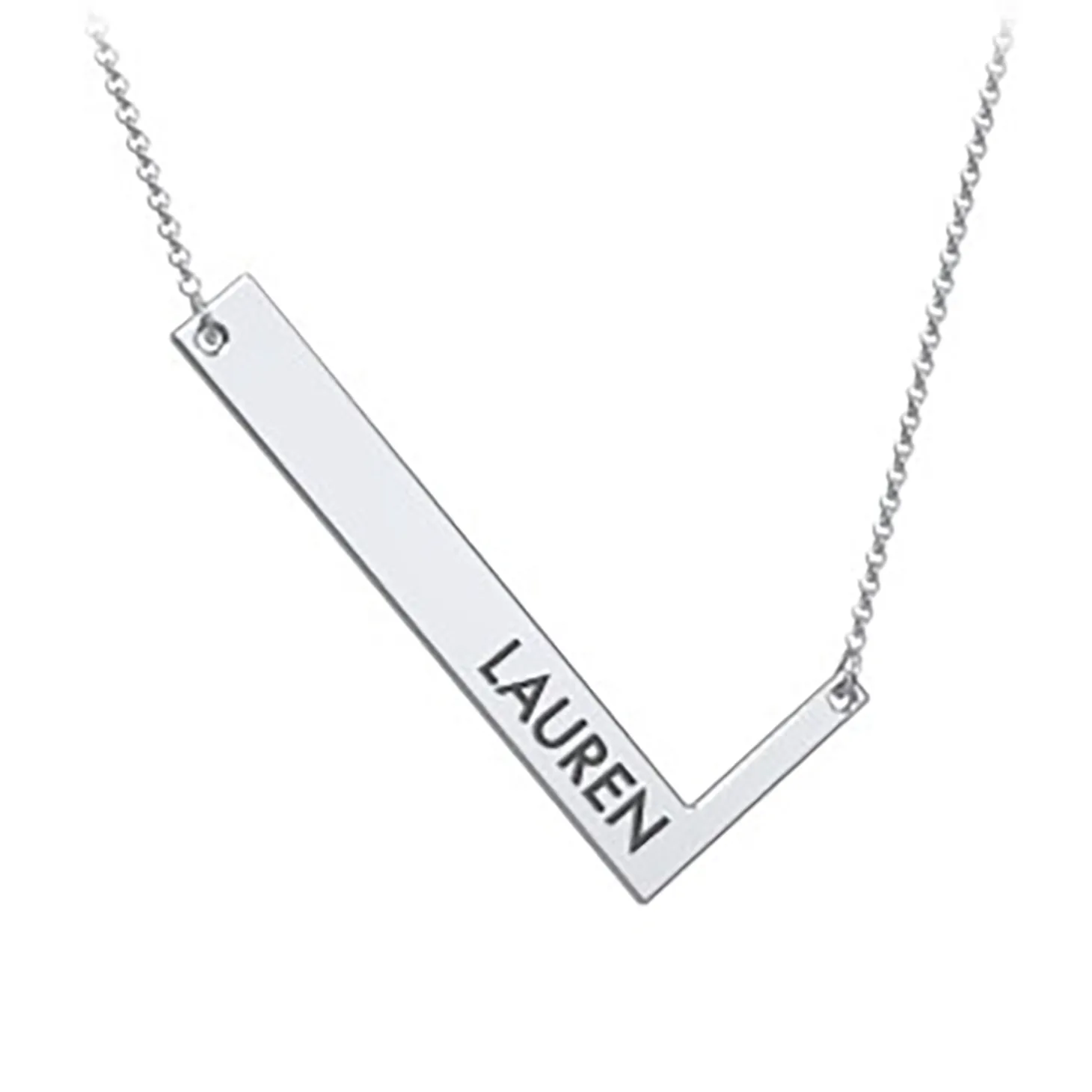 Cascading Name & Initial Necklace