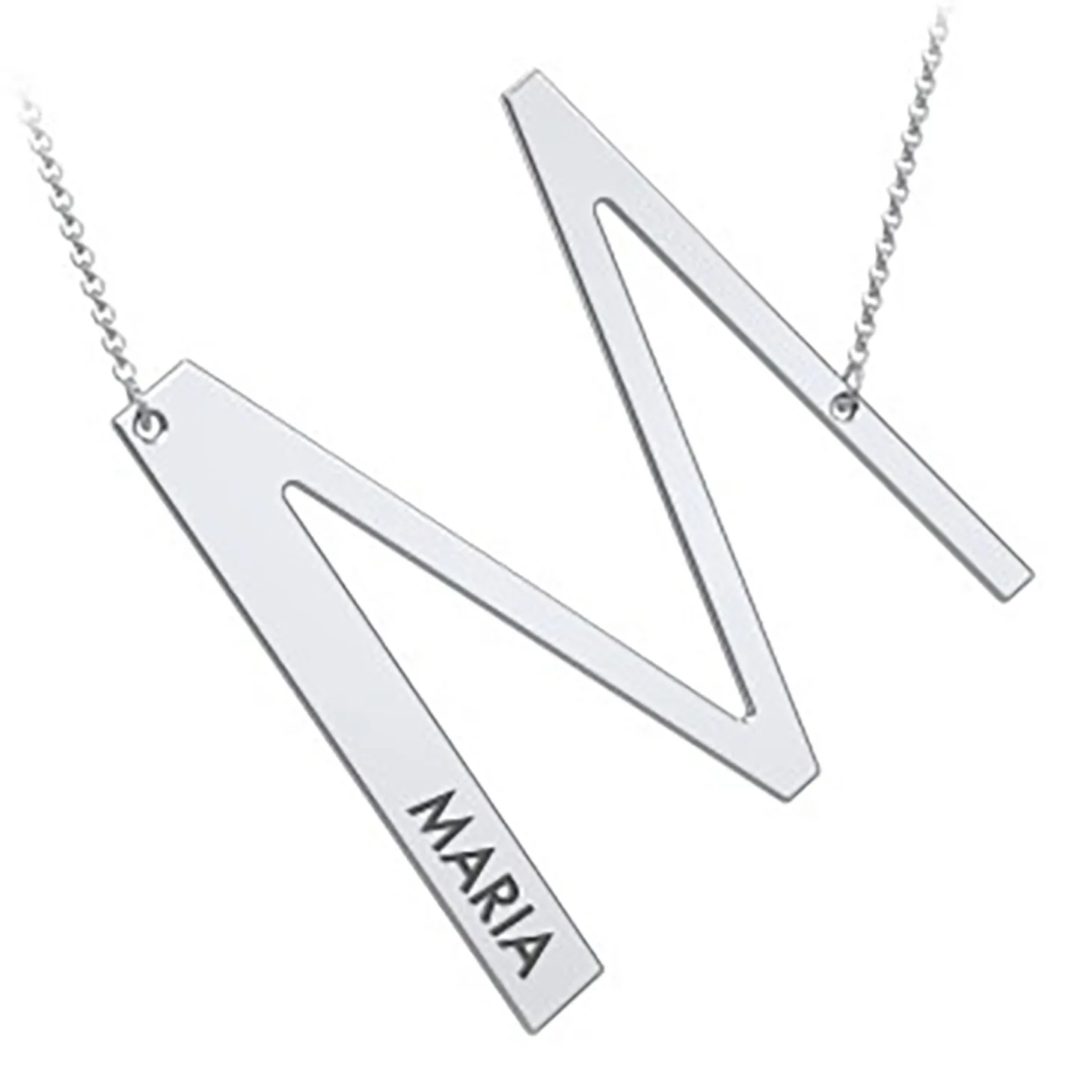Cascading Name & Initial Necklace