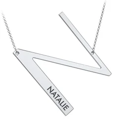 Cascading Name & Initial Necklace