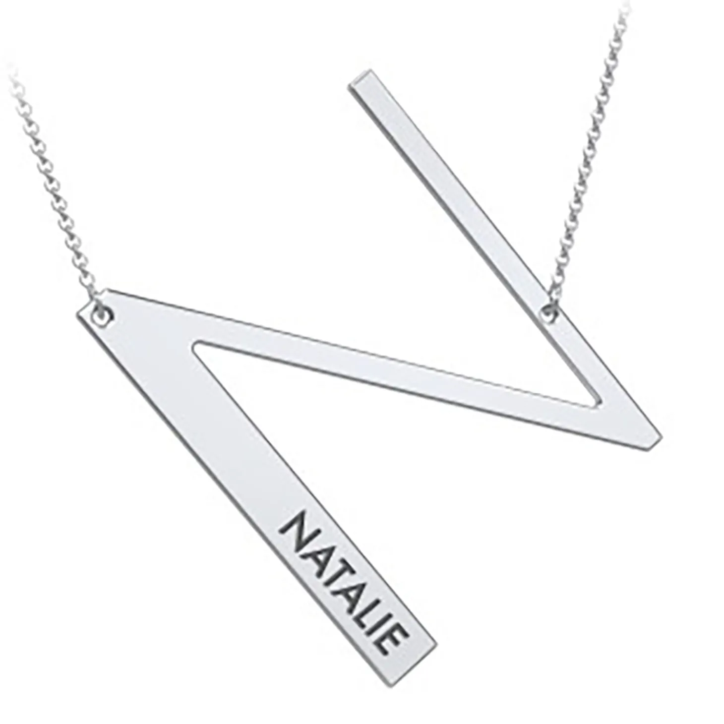 Cascading Name & Initial Necklace