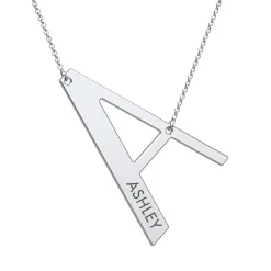 Cascading Name & Initial Necklace