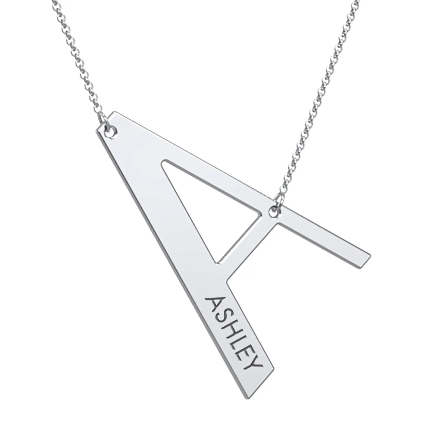 Cascading Name & Initial Necklace