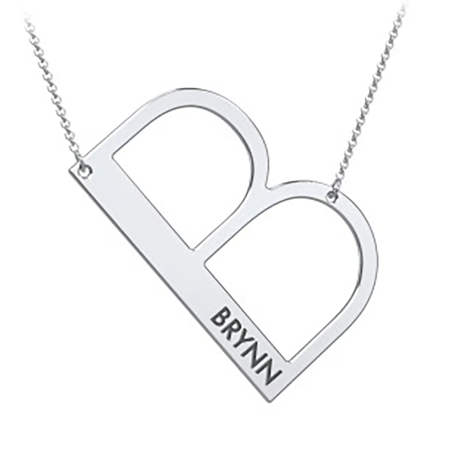 Cascading Name & Initial Necklace