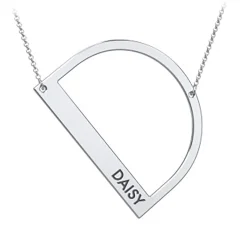 Cascading Name & Initial Necklace
