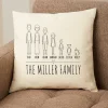 Cast of Characters Family Pillow