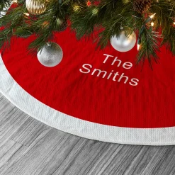 Casual Christmas Quilted Tree Skirt