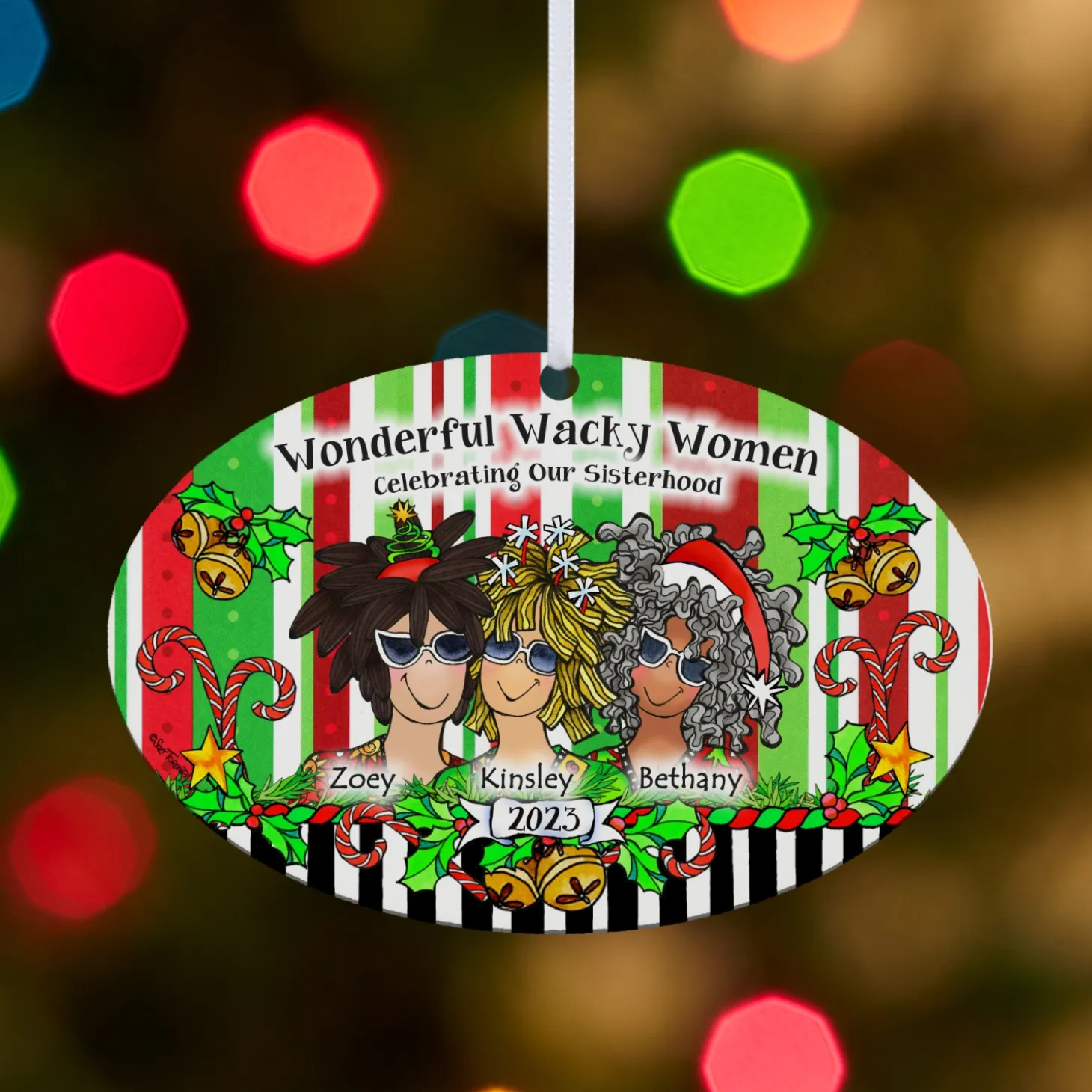 Celebrating Girlfriends Oval Ornament by Suzy Toronto