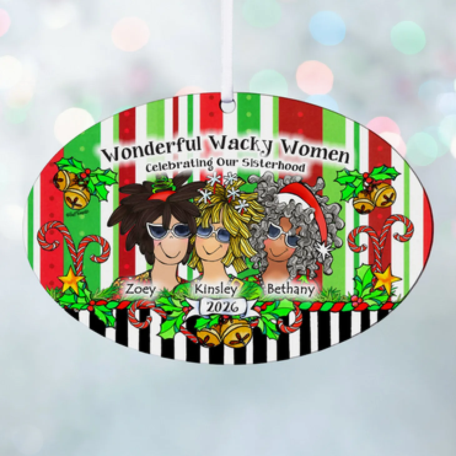 Celebrating Girlfriends Oval Ornament by Suzy Toronto