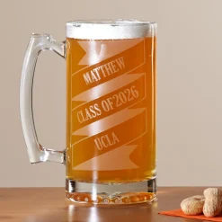 Celebration Banner Oversized Beer Mug