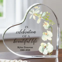 Celebration of Life Acrylic Heart
