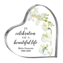 Celebration of Life Acrylic Heart