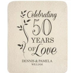 Celebration of Love Anniversary Quilted Throw