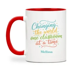 Changing the World Teacher Photo Mug