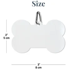 Checkered Acrylic Pet Tag