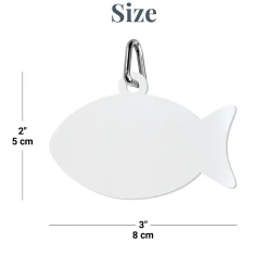 Checkered Acrylic Pet Tag
