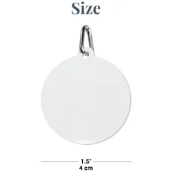Checkered Acrylic Pet Tag