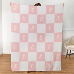 Checkered Colors Plush Blanket