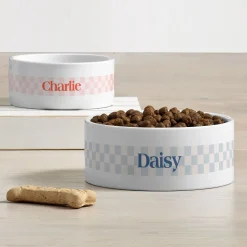 Checkered Pet Bowl