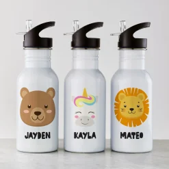 Cheerful Animals Water Bottle