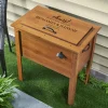 Cheers! Anniversary Wooden Beverage Cooler