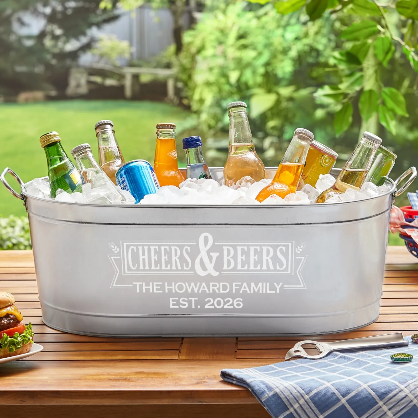 Cheers & Beers Beverage Tub