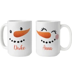 Cheery Couple Snowman Set