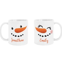 Cheery Couple Snowman Set