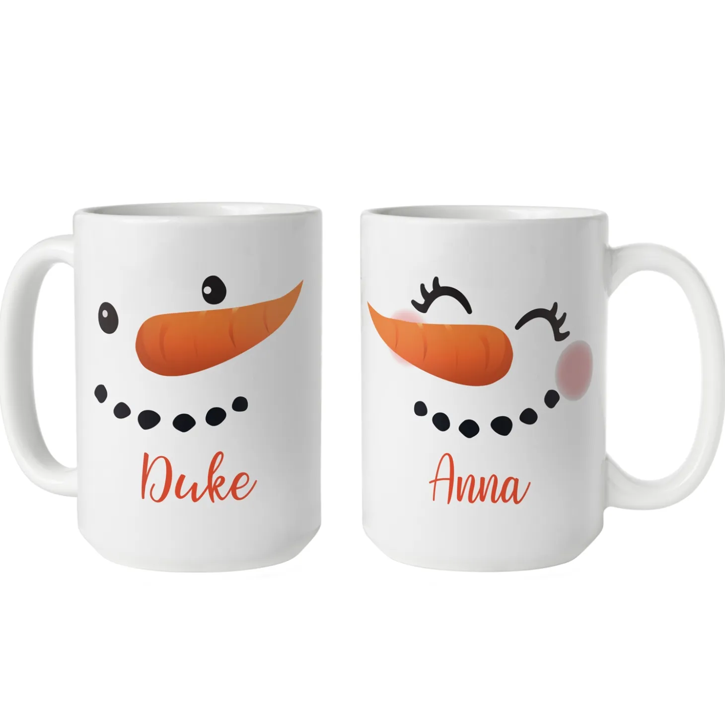 Cheery Couple Snowman Set