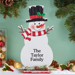 Cheery Snowman Tabletop Figurine
