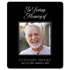 Cherished Memories Memorial Photo Plush Blanket