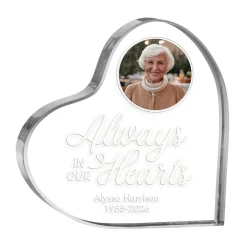 Cherished Memories Photo Acrylic Heart